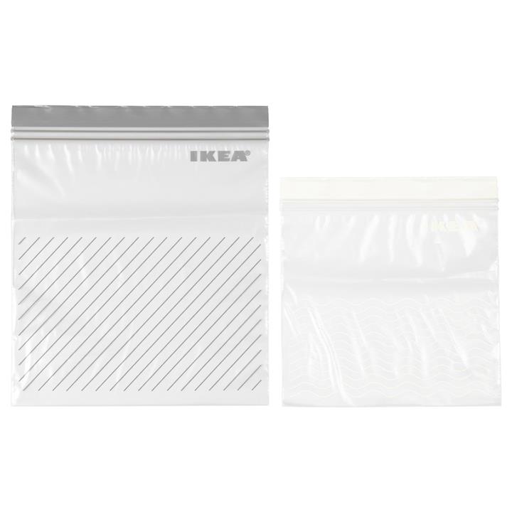 کیسه زیپ دار ایکیا مدل Istad - دو بسته 25 عددی Ikea Istad Zipper Bag - 2 Packs Of 25